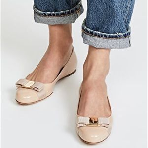 Salvatore Ferragamo Varina Leather Flat